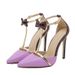Liyke Fashion Design Bowknot Knöchelriemen Damen Pumps Sexy Spitzschuh Stripper High Heels Hochzeitsbankett Schuhe Sandalen_voghion.com