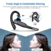 Bluetooth 5.1 Headset Trucker Wireless Earpiece Earbud Dual Mic Noise Cancelling_voghion.com