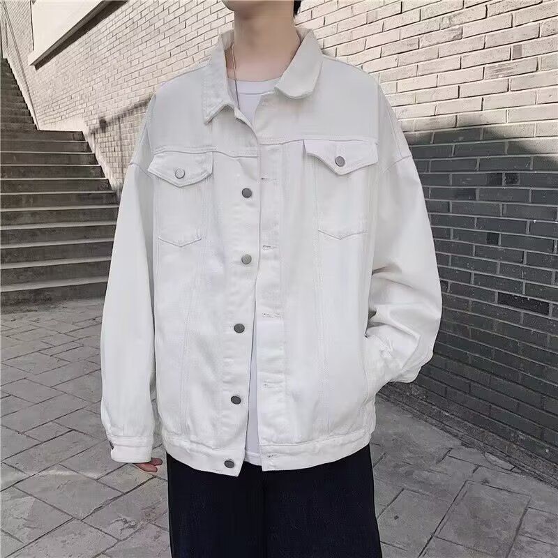 Nouvelle veste en jean ample et polyvalente de style Hong Kong pour le printemps, veste de travail décontractée tendance_voghion.com