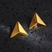 INS Retro Plated Titanium Steel Polished Three Dimensional Triangle Earrings_voghion.com