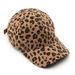 Women's Corduroy Leopard Print Baseball For Autumn Winter, Outdoor Men's Warm And Cold-Proof Sunshade Cap_voghion.com