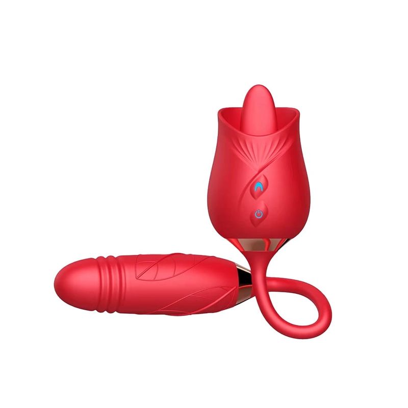 Rose Toy Mini Clitoral Vibrator With 10 Vibrating Modes, USB Rechargeable, Sex Toys For Personal Or Couples -Pink_voghion.com
