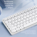 Wireless Bluetooth Keyboard Rechargeable Ultra-Thin Wired Silent Gaming Office Suitable For Girls' Laptops And Tablets_voghion.com
