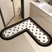 Große Badezimmer-Eckbodenmatte, Waschbecken, Trockenbereich, Tür, spezielle saugfähige Matte, L-förmig, rutschfest, 2025, neues Multi-Material_voghion.com