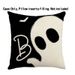 Grenseoverskridende varmt salg Halloween Horror Gresskar Heks Katt Mønster Trykt Lin Hjem Ferie Stue Sofa_voghion.com