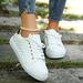Damesschoenen Grote Maat Damesschoenen Platte Witte Schoenen Ronde Kop Eenvoudige Effen Kleur Casual Schoenen Dames_voghion.com