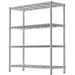 36' 4-Tier Chrome Wire Shelf - 350LBS Per Shelf, Heavy Duty Steel Storage Rack (36'W X 14'D X 54'H), Rust-Resistant For Kitchen/Laundry/Garage_voghion.com