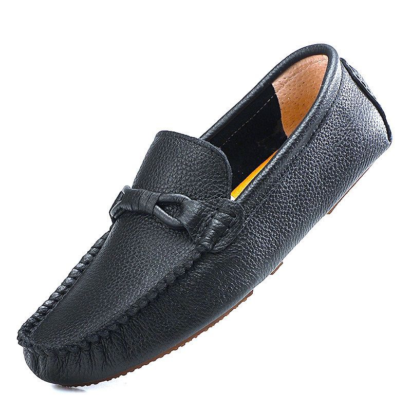 Four Seasons New Layer Lazy Small Feet meeste vabaaja pehme pealispinnaga nahast ubamustrid autokingad_voghion.com