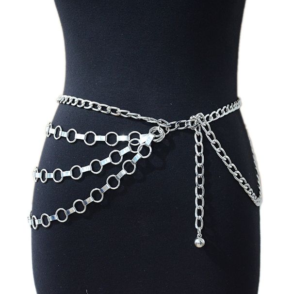 Women's Casual Belt, Punk Trendy Tassel Waist Chain, Women's Metal Slim Fitting Decorative Chain_voghion.com