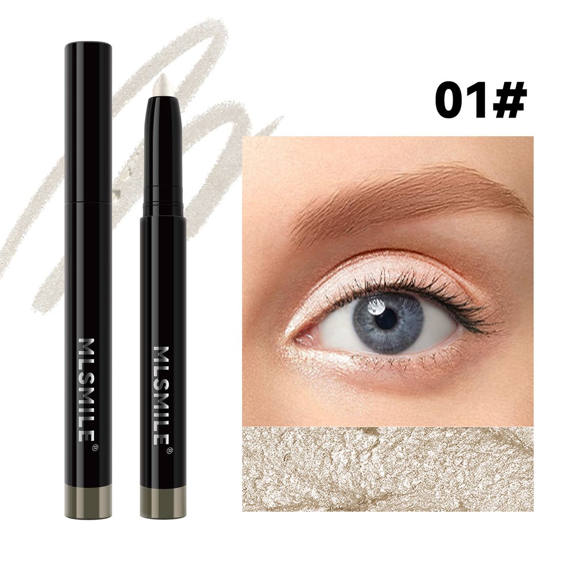 Eight Color Pearlescent Eye Shadow Stick Is Popular To Brighten High Gloss Sleeping Silkworm Pen Lazy People's Monochrome Eye Shadow Makeup_voghion.com