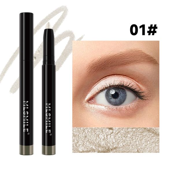 Eight Color Pearlescent Eye Shadow Stick Is Popular To Brighten High Gloss Sleeping Silkworm Pen Lazy People's Monochrome Eye Shadow Makeup_voghion.com