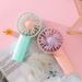 New Handheld Mini USB Rechargeable Portable Small Electric Fan Cute Two-tone_voghion.com