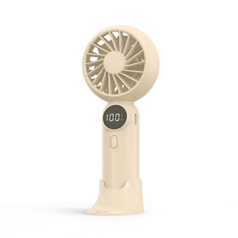 New Handheld Small Fan Charging Model Long Battery Life Usb High Speed MINI Fan High Wind Digital Display_voghion.com