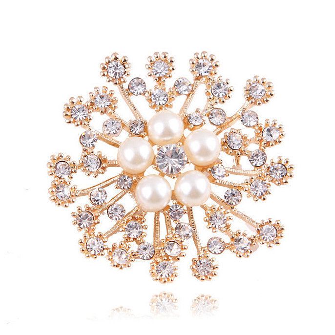 Koreanischen stil mode alle spiel handgemachte kristall farbige diamanten voller diamant blume große perle brosche weibliche pin_voghion.com
