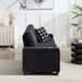 83.86'Corduroy Fabric Sofa,Modern Compressed Couch,3-Seater Sofa, Furniture For Living Room,Bedroom,office ,Black_voghion.com