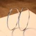 SOLID STERLING SILVER PLAIN 1MM THICK ROUND ENDLESS HOOP EARRING 8-70MM PE16_voghion.com