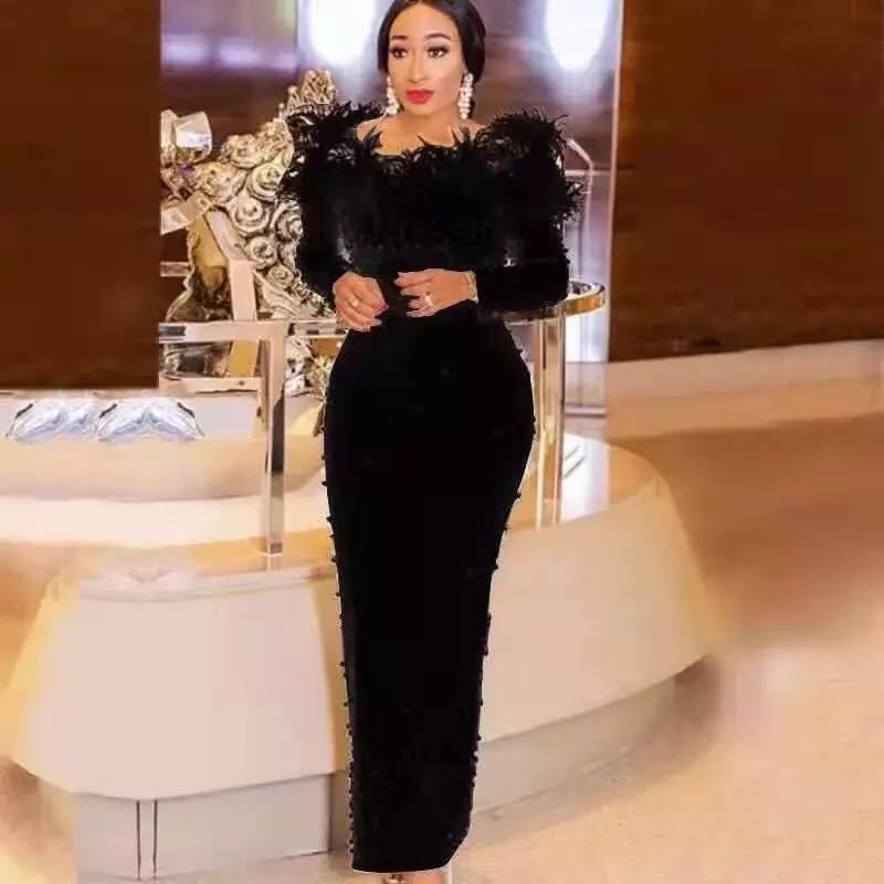 Fustă scurtă elegantă pentru femei, cu mărgele, cu pene și bule, dintr-o singură piesă_voghion.com