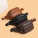 Top Layer Cowhide Waist Men's Crossbody Multi-Compartment Large Capacity High-End Fashion Unisex Chest Gym Bag_voghion.com