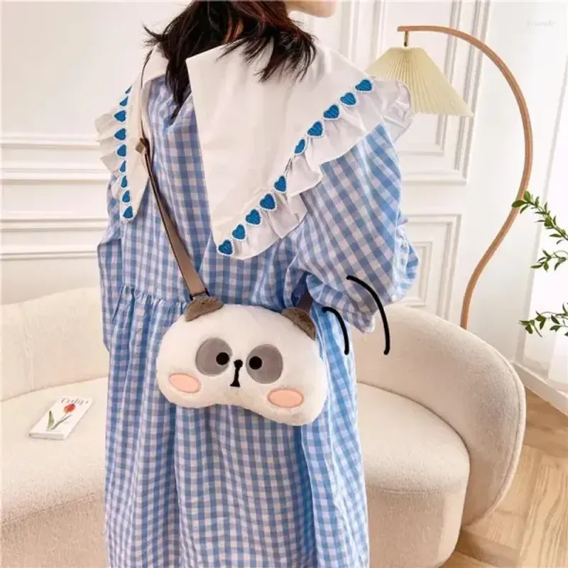 10A Umhängetaschen Plüsch Kleine Umhängetasche Für Frauen 2024 Kawaii Niedliche Panda Kind Handtaschen Japanische Mädchen Student_voghion.com