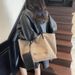 Large Capacity Canvas For Women Summer Versatile 2025 New Casual Shoulder Textured College Student Class Tote Bag_voghion.com