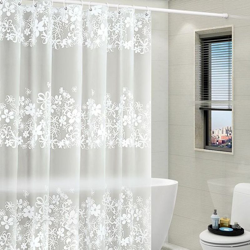and Mildew-Proof Shower PEVA Waterproof Blocking Wedding Veil Bathroom Curtain_voghion.com