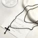 Collier croix double couche tendance et tendance, personnalité de niche, sens haut de gamme, nouvelle chaîne de clavicule, polyvalent_voghion.com