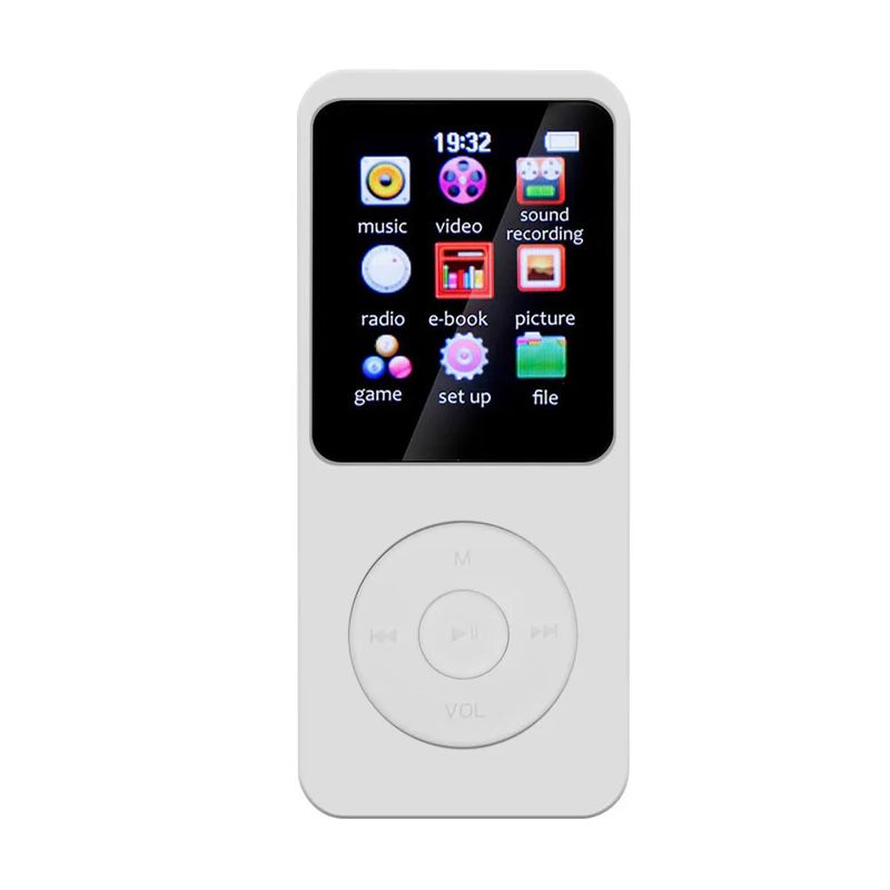 1.8 Inch MP4 MP3 Player Built-in Speaker Portable Music Player Bluetooth 5.4 Stereo Player Sports FM Radio E-Book TF Recording_voghion.com