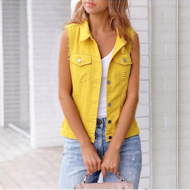 Women's Clothing Spring And Summer New Denim Jacket Jacket Long Sleeved Top_voghion.com