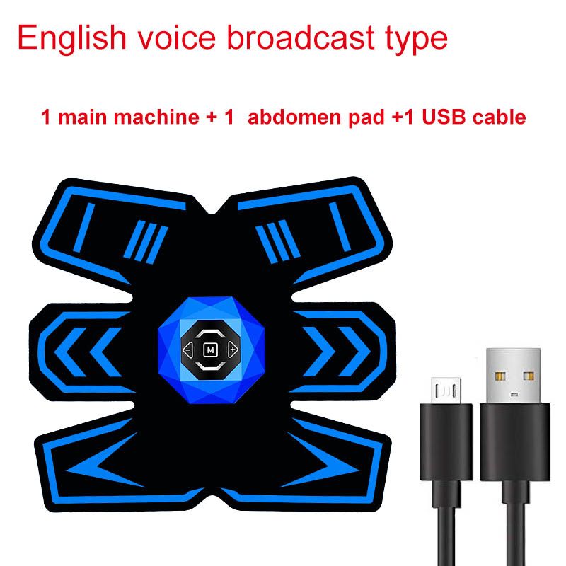 ABS Stimolatore Muscolare Elettrico Senza Fili EMS Addome Vita Trainer Miostimolatore Corpo Fiess Perdita di Peso Corpo Dimagrante_voghion.com