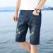 Men's Clothing Summer Sports Pants Washable Terry Casual Shorts Ripped Pants_voghion.com