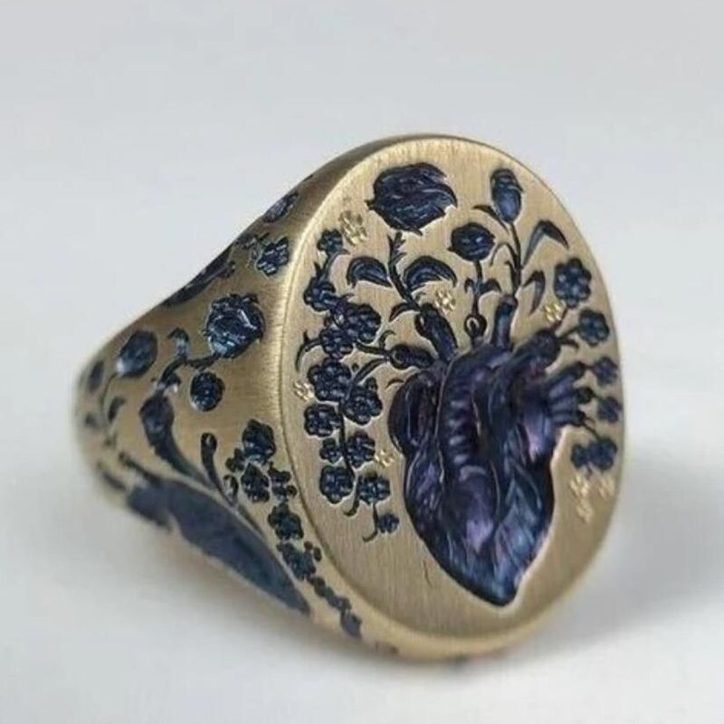 2025 New Style Personality Exaggerated Flower Temperament High-end Fashion Ring_voghion.com