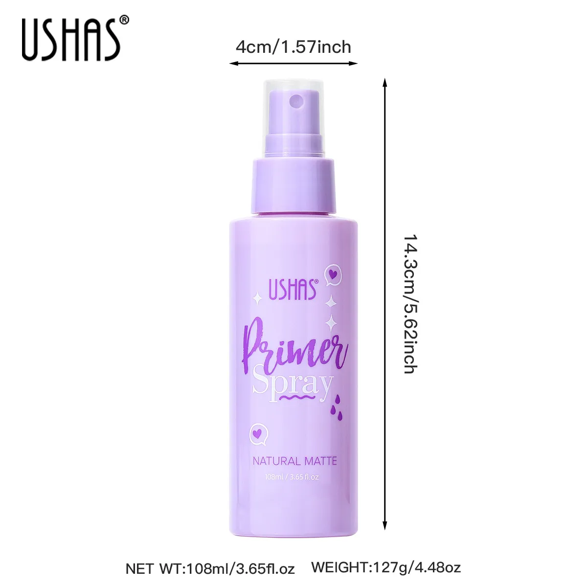 USHAS Hot Selling Makeup Pre Waterproof, Pret svīšana, Ilgnoturīgs, Neizdalās, Mitrinošs, Eļļu kontrolējošs,_voghion.com