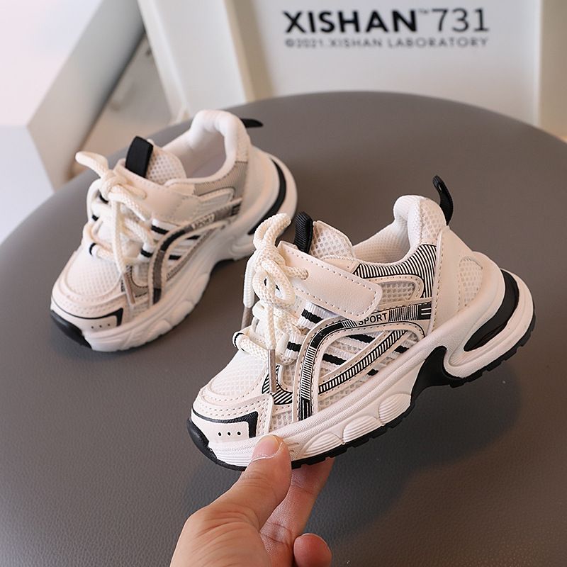 Children's Shoes Spring New Children's Sports Shoes Mesh Breathable Baby Toddler Running Shoes Boys And Girls Dad Shoes_voghion.com