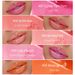 Pudaier Feuchtigkeitsspendender Lipgloss, 5 Farben, Antihaft-Cup-Birnen-Lippenstift, Lip Glaze, Farbverstärkung für alle Hauttypen_voghion.com