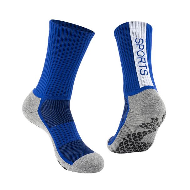Sports Training Soccer Socks With Terry Cloth Soles, Running Socks, Mid Calf, Wear Resistant, Non Slip, Adhesive Coated Outdoor Sports Cycling Socks_voghion.com