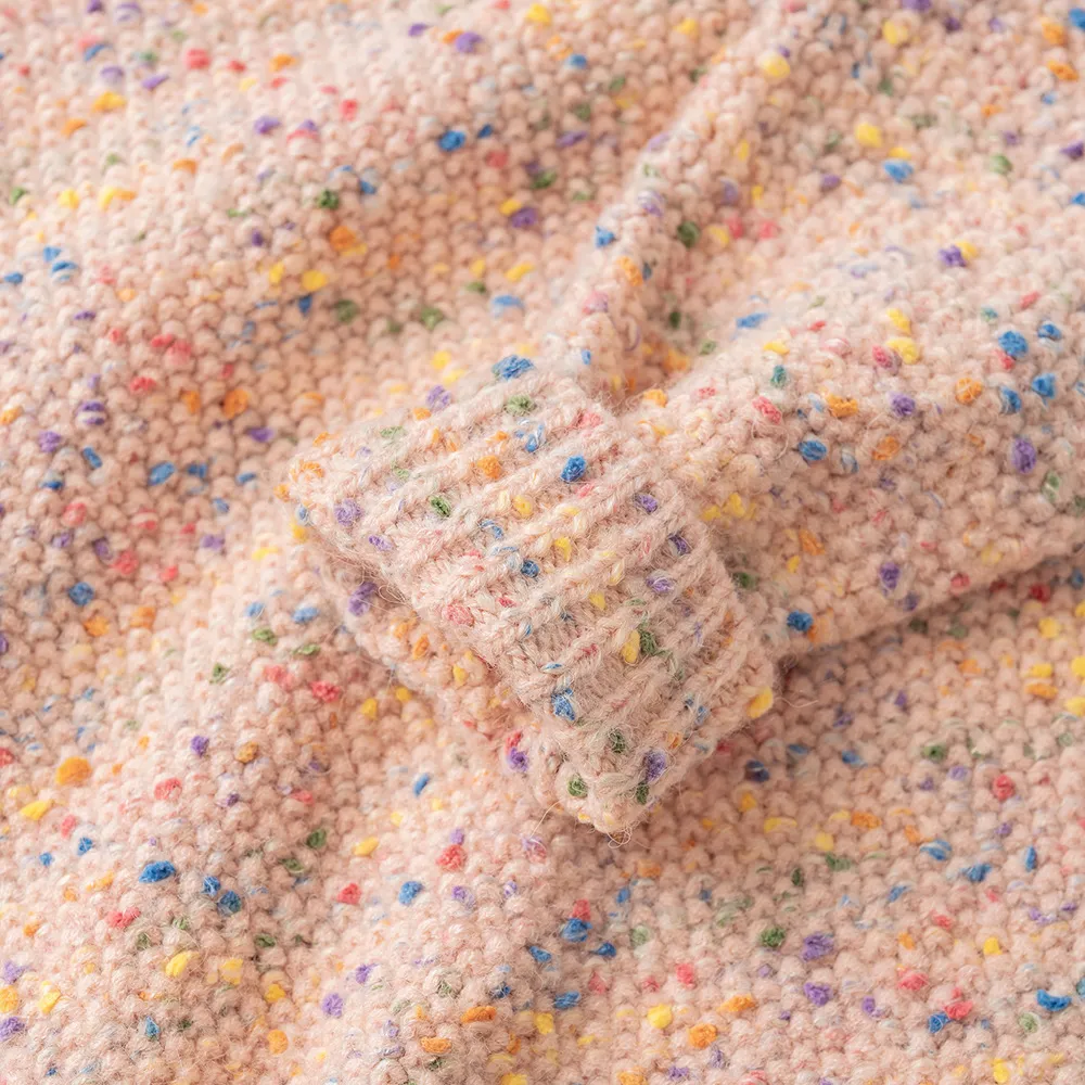 Pull coloré avec nœud d'amour pour bébé fille, nouveau style, vente en gros, fabricant, automne et hiver 2023_voghion.com