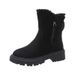 Large size thick warm snow boots for women winter new boots for women cotton shoes for women zipper plus cashmere cotton boots_voghion.com