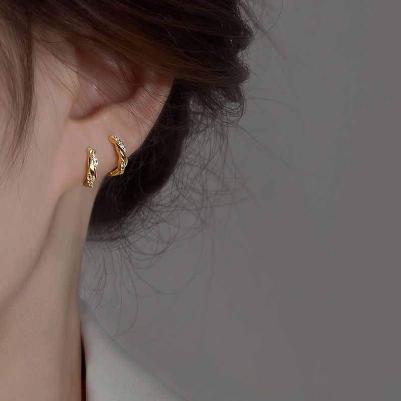Boucles d'oreilles créoles exquises en argent sterling pour femmes, style estival_voghion.com