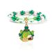St. Patrick beaded bracelet niche pearl acrylic bracelet alloy pendant jewelry_voghion.com