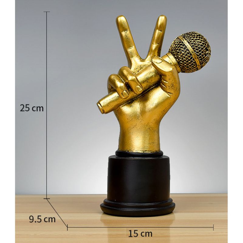 thumbs up, victory gesture, finger model, resin ornament, office wine cabinet, TV cabinet decoration_voghion.com