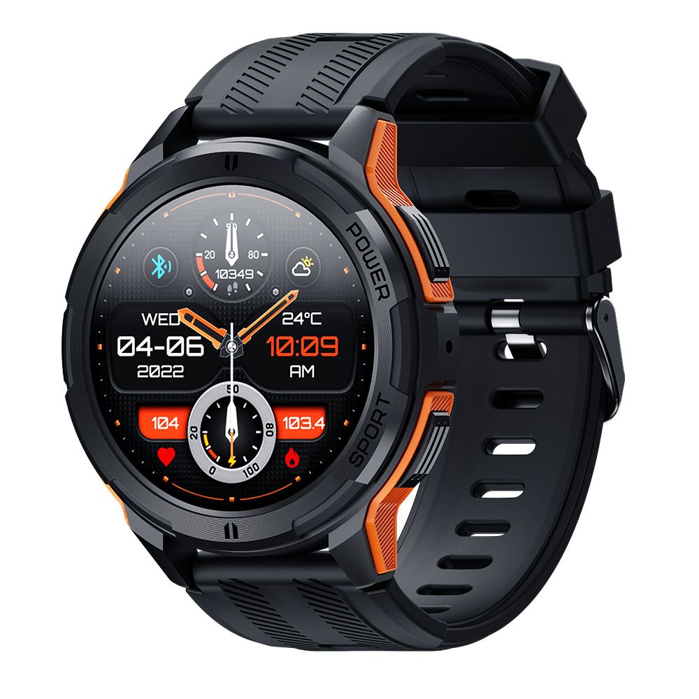 C25 Smart Watch With HD Round Screen, Call Notification, Heart Rate/Blood Pressure/Blood Oxygen/Sleep Monitoring,_voghion.com