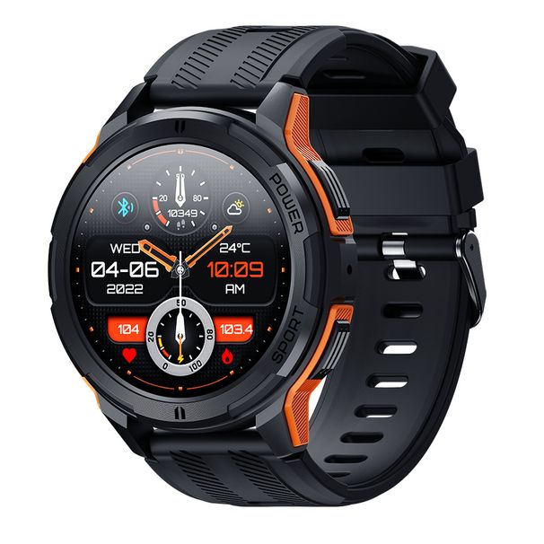 C25 Smart Watch With HD Round Screen, Call Notification, Heart Rate/Blood Pressure/Blood Oxygen/Sleep Monitoring,_voghion.com