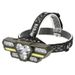 Nieuwe ingebouwde batterij multifunctionele 10LED sterke hoofdlamp buitenverlichting COB oplaadbare hoofdlamp_voghion.com