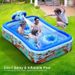 Piscina inflable con cabeza de elefante y chorro de agua de 2,5 m para exteriores, césped, juegos infantiles_voghion.com