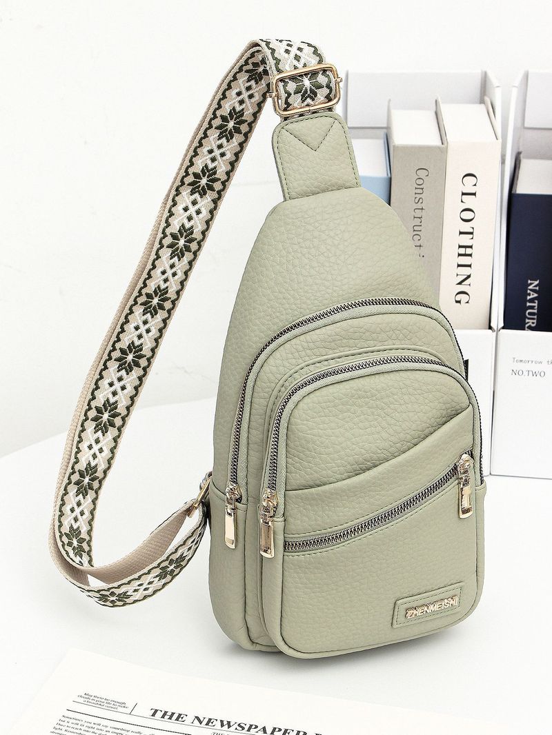Borsa a tracolla da donna in morbida pelle, versatile e casual, borsa a tracolla da donna, tracolla colorata, borsa a tracolla sportiva, borsa a tracolla da donna_voghion.com