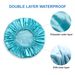 Women's Waterproof Shower Cap - Reusable Double-Layer Hair Protection (Elastic & Adjustable Universal Fit For Bathing Swimming & Spa)_voghion.com