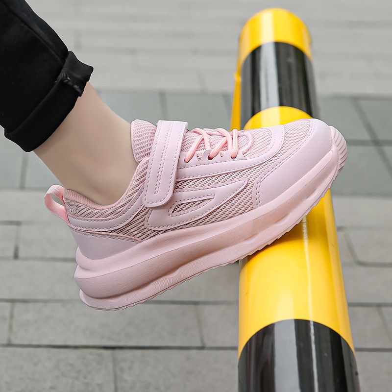 Children's Shoes Girls Sports Shoes Autumn New Mesh Soft Bottom Children's Leisure Middle And Large Children's Fashion Girls Running Shoes_voghion.com