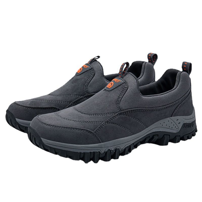 2025 New Style Slip-On Large Size Breathable Hiking Outdoor Trekking Fashion Casual Men's Walking Shoes_voghion.com