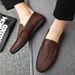 SHLIANG Herr Modeskor Nya Casual Skor för Herr Slip-On Loafers Bekväma Mjuka Läderskor Andningsbara Mockasiner Y0165_voghion.com