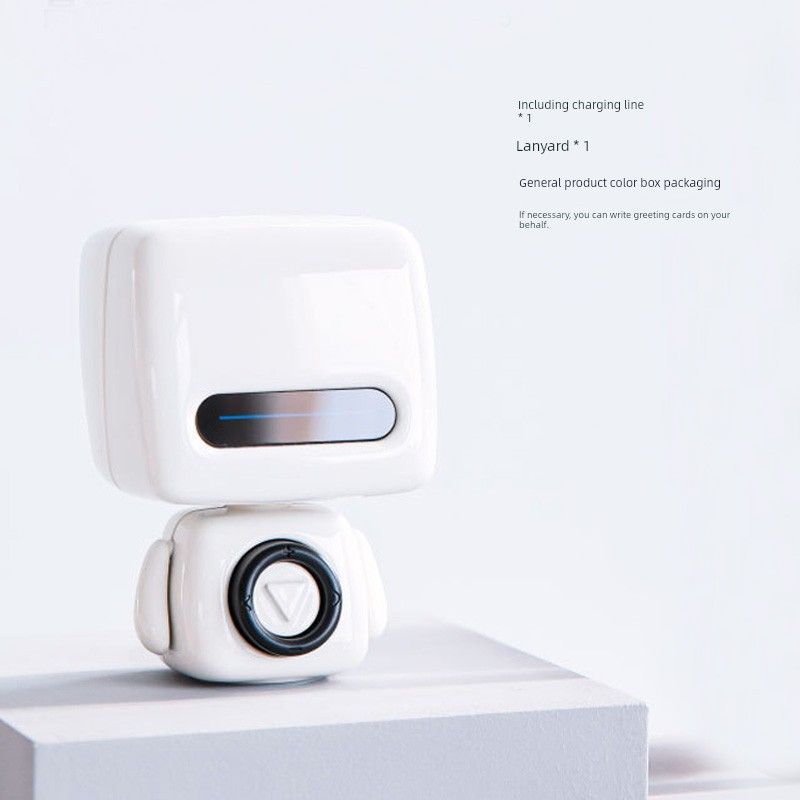 [Nem ajándék] Sier Mini Robot Bluetooth hordozható kis hangszóró születésnapi ajándék fiúknak és lányoknak_voghion.com